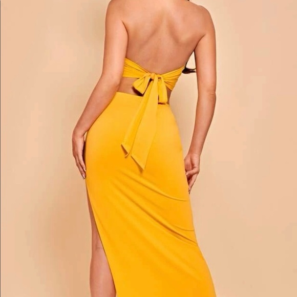 Two Piece Yellow Set - Picture 2 of 3